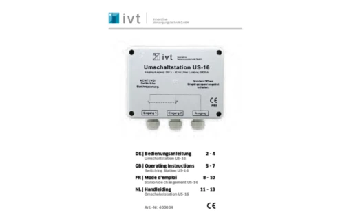 IVT US 16 Umschaltstation 230 V 16 A 3600 VA -Camping Verkauf 557503 3645514