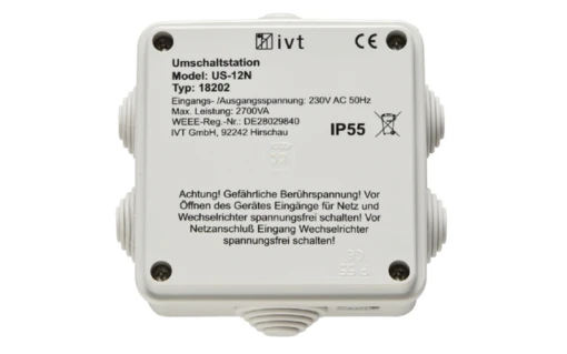 IVT US 12N Umschaltstation 230 V 12 A 2700 VA -Camping Verkauf 631859 4425347