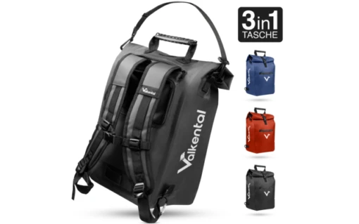 Valkental ValkOne 3-in-1 Fahrradtasche 25 Liter Gelb -Camping Verkauf 664155 4903247